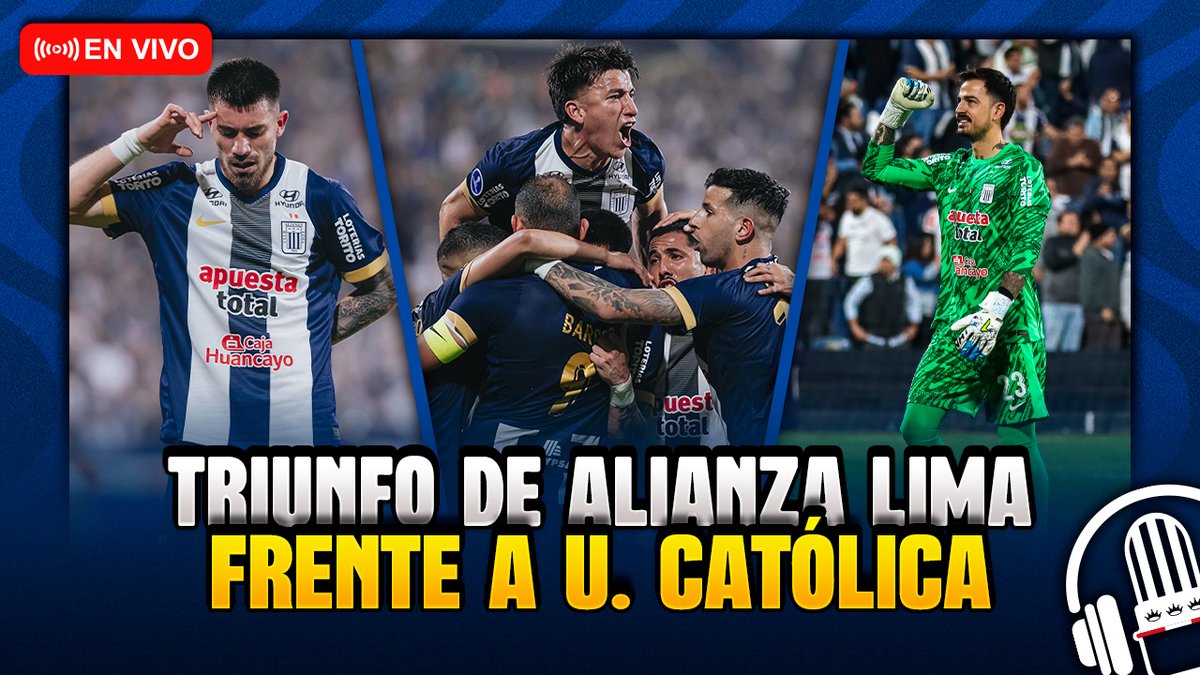 🔴 ¡CALDERA RADIO EN VIVO!

POST DE COPA SUDAMERICANA - VICTORIA DE ALIANZA LIMA FRENTE A U. CATÓLICA

Los esperamos 🔵⚪️

Link: youtube.com/watch?v=YpGY2A…

#ArribaAlianza
#CalderaRadio