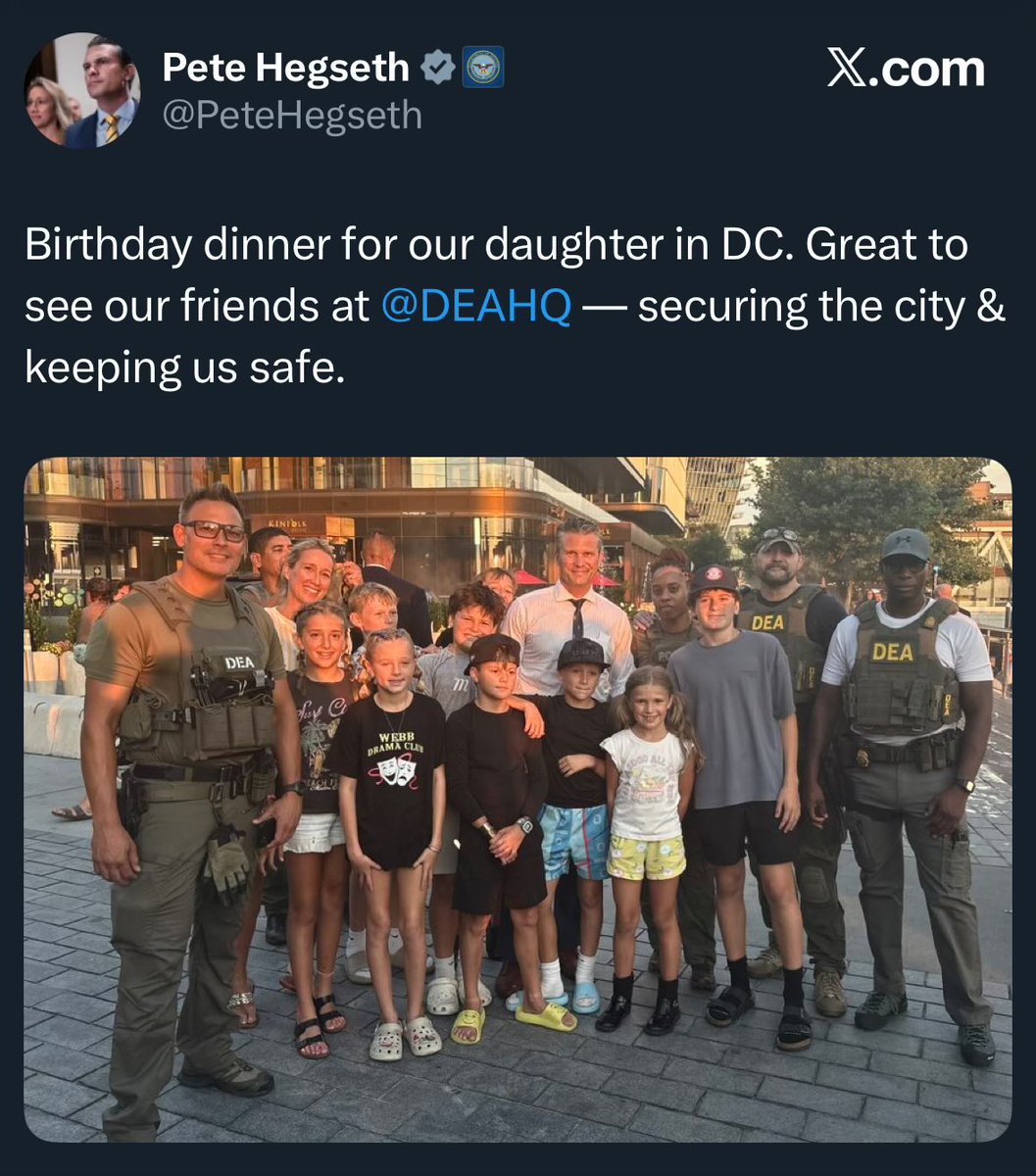 Ah yeah so awesome to take the family out to dinner in a police state