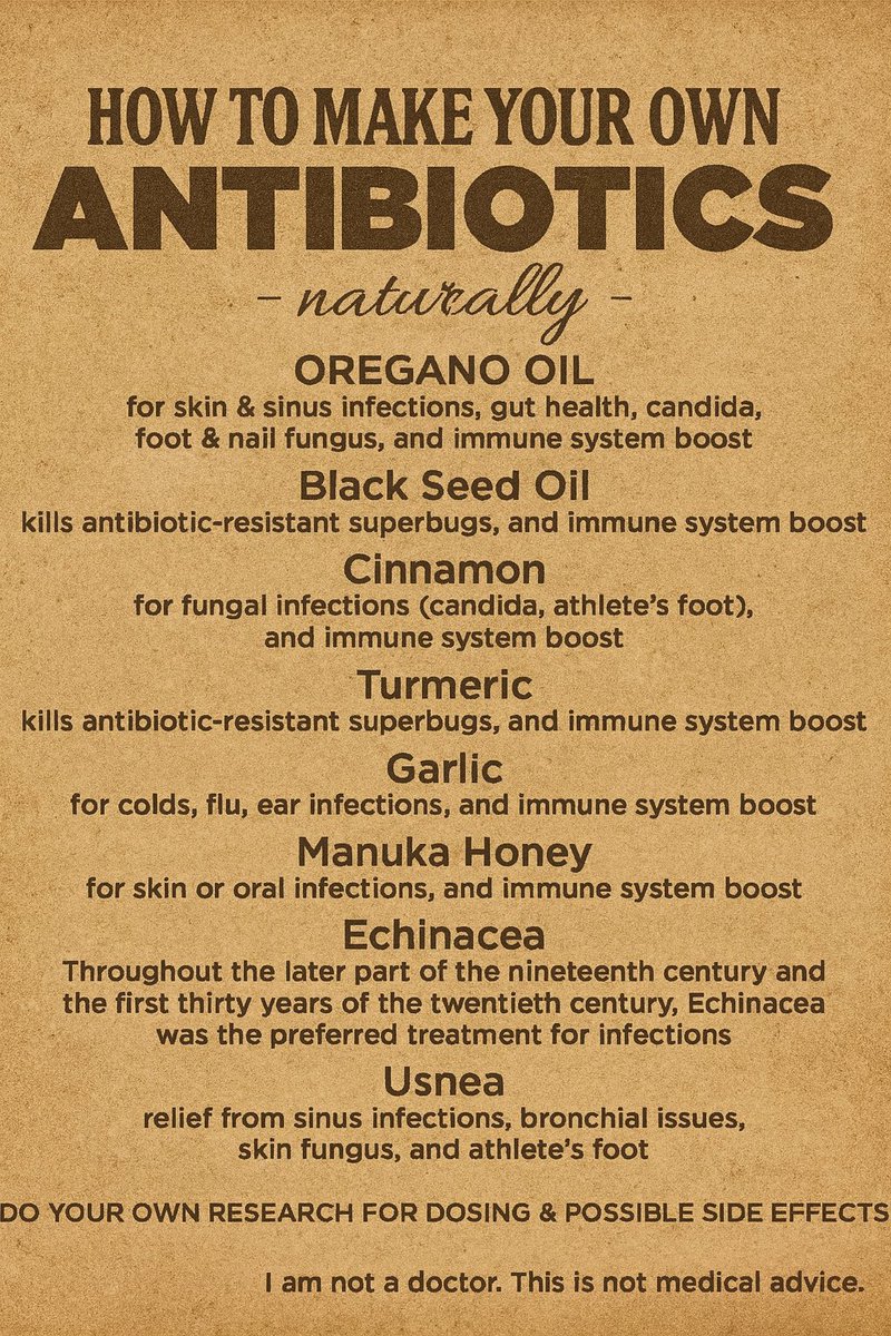 How to make your own antibiotics👇🏽