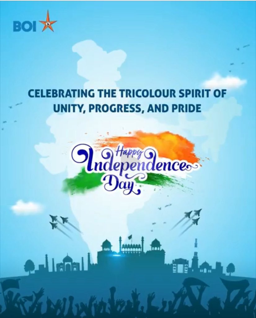 🇮🇳 स्वतंत्रता दिवस की हार्दिक शुभकामनाएँ 🇮🇳
“सरफ़रोशी की तमन्ना अब हमारे दिल में है,
देखना है ज़ोर कितना बाज़ुए-क़ातिल में है” —
आइए, शहीदों के सपनों को पूरा करने का संकल्प लें और देश की एकता, समानता व प्रगति के लिए मिलकर काम करें।
जय हिन्द! 🫡

#स्वतंत्रता_दिवस #BOIOA #जय_हिन्द
