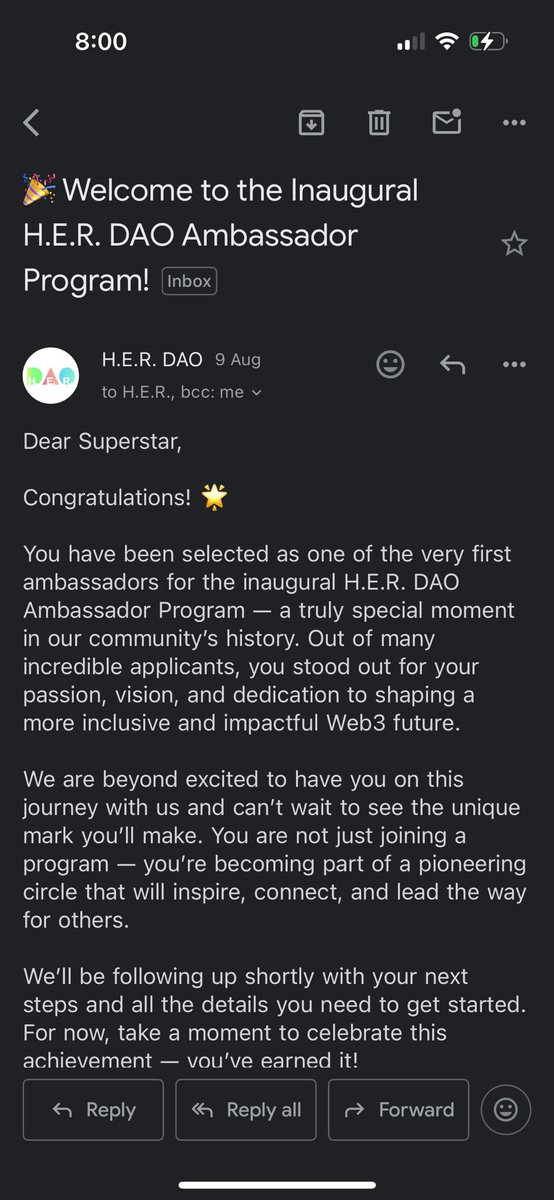 Swarna Nagrani (@swarnasn29) on Twitter photo Soโฆ Iโm now part of the H.E.R. DAO Ambassador fam!!
Super excited to build with some incredible women & make Web3 even more inclusive
Big thanks to <a href="/Onallee/">Onallee | #Buildinโ ๐ </a> for bringing me in Letโs make magic!
<a href="/_HerDAO/">H.E.R. DAO @ H.E.R. DAO HACKERHOUSE w/ ETH ACCRA</a> Soโฆ Iโm now part of the H.E.R. DAO Ambassador fam!!
Super excited to build with some incredible women & make Web3 even more inclusive
Big thanks to <a href="/Onallee/">Onallee | #Buildinโ ๐ </a> for bringing me in Letโs make magic!
<a href="/_HerDAO/">H.E.R. DAO @ H.E.R. DAO HACKERHOUSE w/ ETH ACCRA</a>