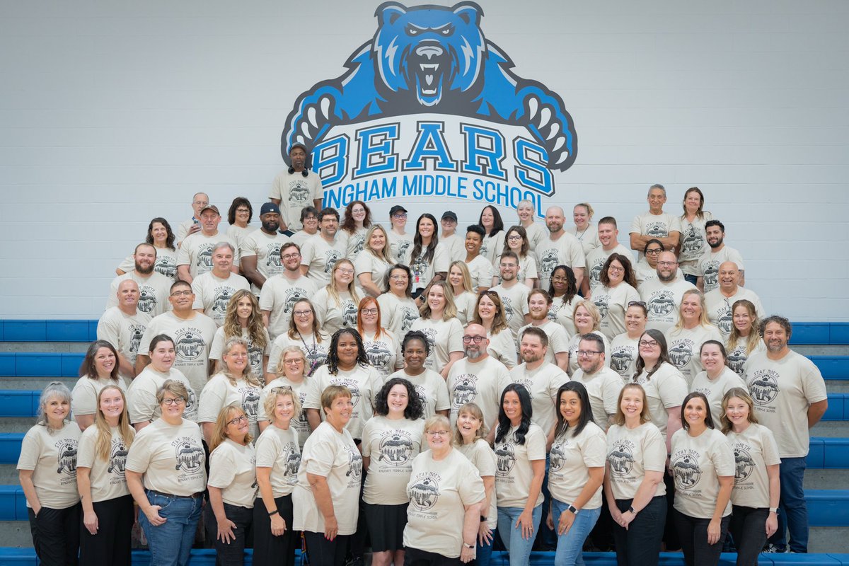 I absolutely love this team!  Families, your kids are in great hands! Bring on the kids!!!! #staynorth #bearsrising #proudprincipal.