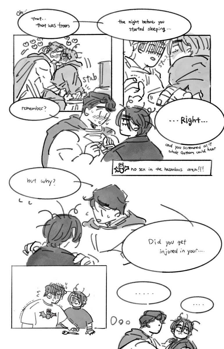 "Here" the final part (1/9)
Head-canon Clark x Battinson #superbat