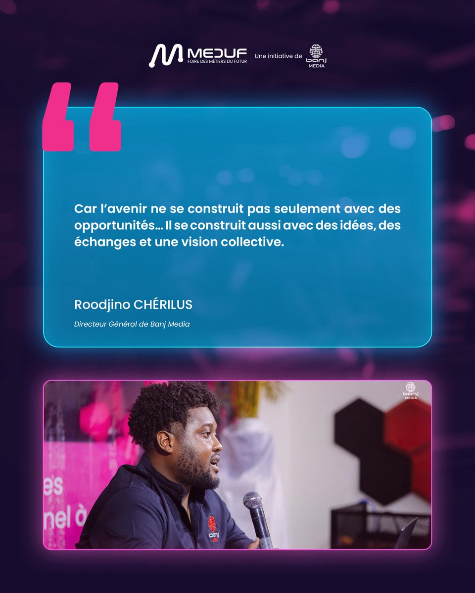 “Car l’avenir ne se construit pas seulement avec des opportunités…

Il se construit aussi avec des idées, des échanges et une vision collective.”

En Haïti, les opportunités sont rares, non pas uniquement par manque de ressources, mais parce que trop souvent elles ne