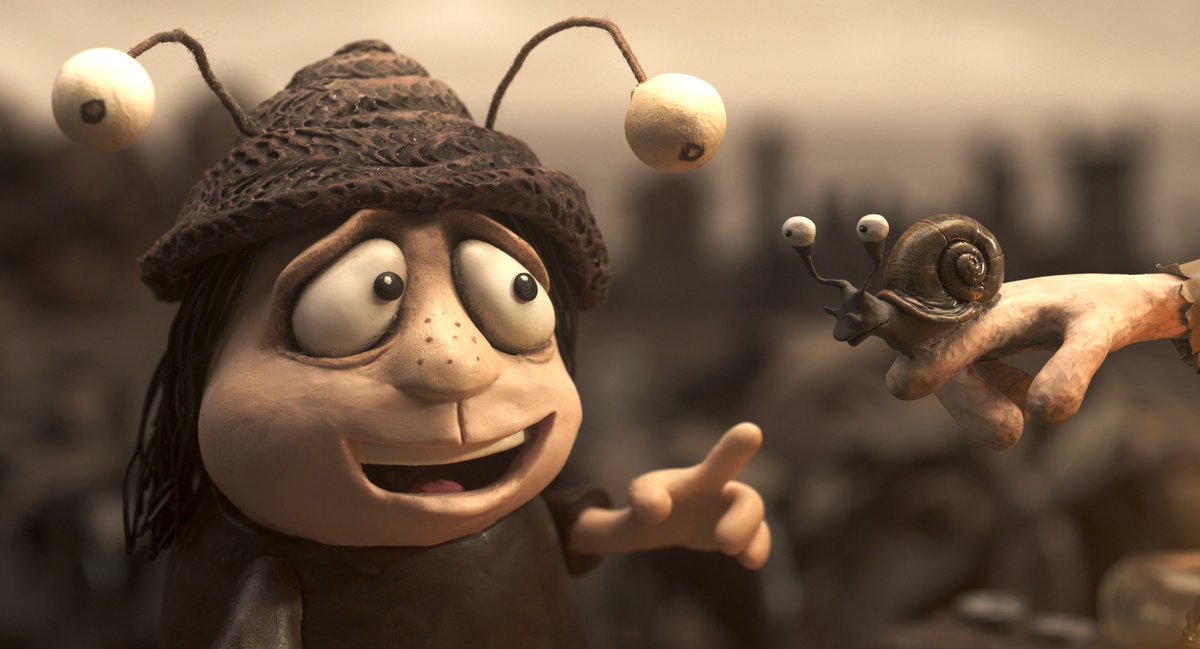 本日より八丁座では「かたつむりのメモワール」公開です。
アカデミー賞長編アニメーション賞にもノミネートされたオーストラリアのクレイアニメです。
連日16:40より、21(木)までの１週間限定上映です。