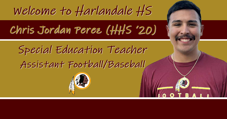 Welcome home, Coach Chris Jordan Perez (HHS '20)
Chris Jordan Perez, a stellar football &amp; baseball player while a student at HHS who continued his athletic career as a pitcher for OLLU while earning his degree there, has accepted a teaching/coaching assignment at the Alma Mater.