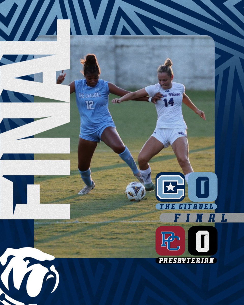 Despite an overall dominant performance, the Bulldogs' 2025 season kickoff at Presbyterian concludes in a 0-0 draw ⚽️

Cameron Martin, Alice Williamson &amp; Reagan Wise paced The Citadel w/ two shots-on-goal apiece ✨

#MarchingForward