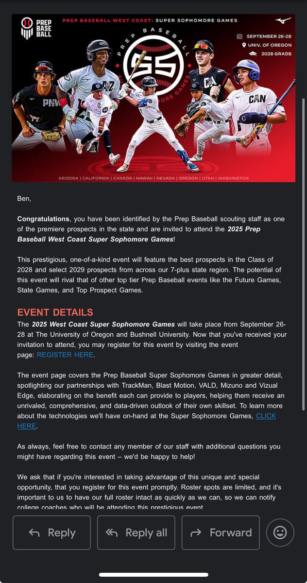Ben Chandler (@b_chandler7) on Twitter photo Thank you <a href="/PrepBaseballID/">Prep Baseball Idaho</a> for the invite to the West Coast Super Sophomore games very grateful for the opportunity <a href="/PB_Uncommitted/">Prep Baseball Uncommitted</a> <a href="/GarethDahlgren_/">Gareth Dahlgren</a> <a href="/naiello44/">nick aiello</a> <a href="/BraxtonIpson/">Braxton Ipson</a> <a href="/RockyBaseball17/">Rocky Baseball</a> <a href="/dg_nelson/">DG Nelson</a> <a href="/JoeyKawikaWong/">Joey Wong</a> <a href="/CoachChandler15/">Jake Chandler</a> Thank you <a href="/PrepBaseballID/">Prep Baseball Idaho</a> for the invite to the West Coast Super Sophomore games very grateful for the opportunity <a href="/PB_Uncommitted/">Prep Baseball Uncommitted</a> <a href="/GarethDahlgren_/">Gareth Dahlgren</a> <a href="/naiello44/">nick aiello</a> <a href="/BraxtonIpson/">Braxton Ipson</a> <a href="/RockyBaseball17/">Rocky Baseball</a> <a href="/dg_nelson/">DG Nelson</a> <a href="/JoeyKawikaWong/">Joey Wong</a> <a href="/CoachChandler15/">Jake Chandler</a>