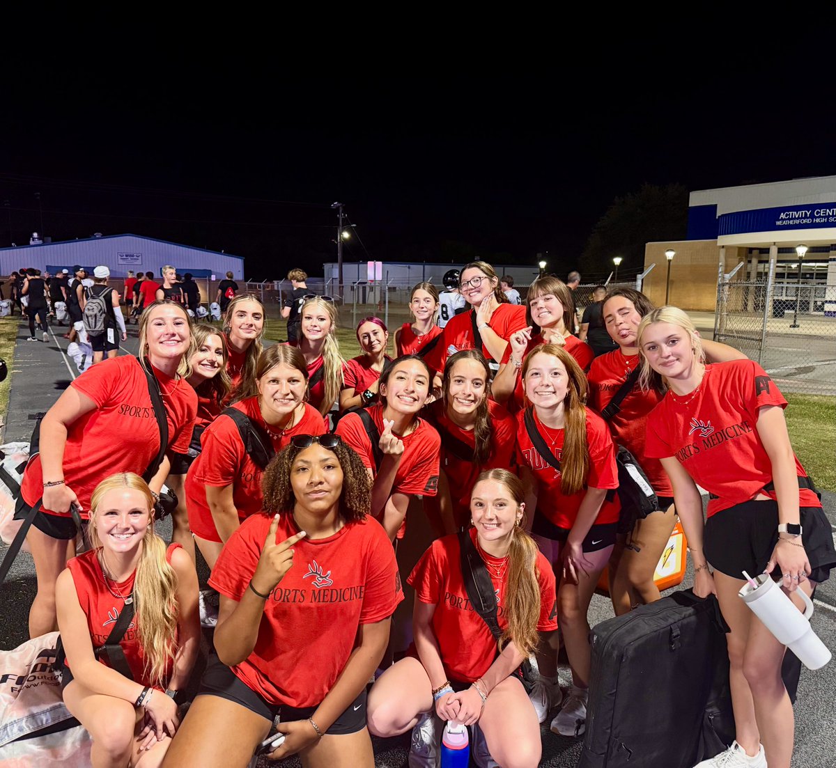 First scrimmage is in the books! ❤️🖤 

Thank you to the Weatherford athletic training staff for being such great hosts.