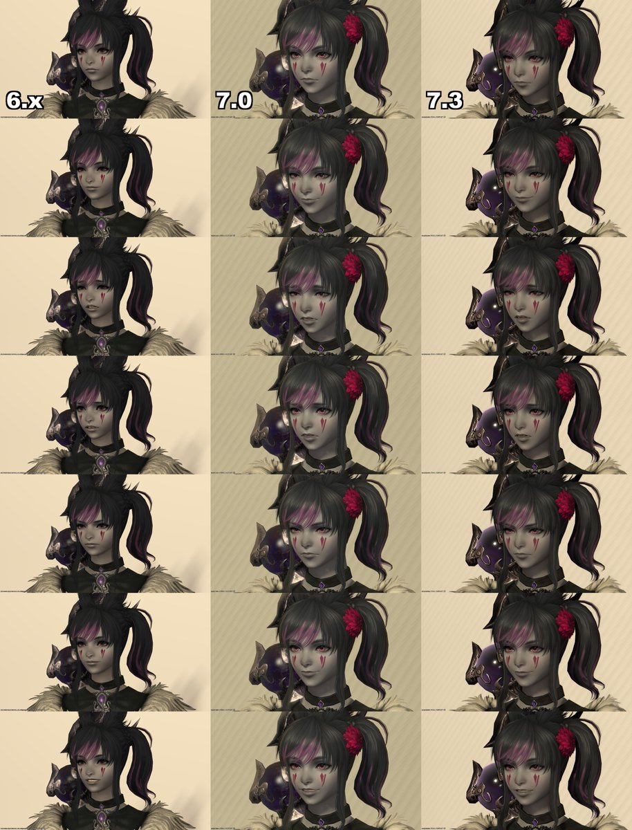 huu_FF14's tweet photo. グラフィクアップ��ート パッチ6.x～7.3ビフォーアフター比較(13) 
#ヴィエラ #Viera #ヴィナ・ヴィエラ #FF14 #FFXIV https://t.co/81N6EzN713