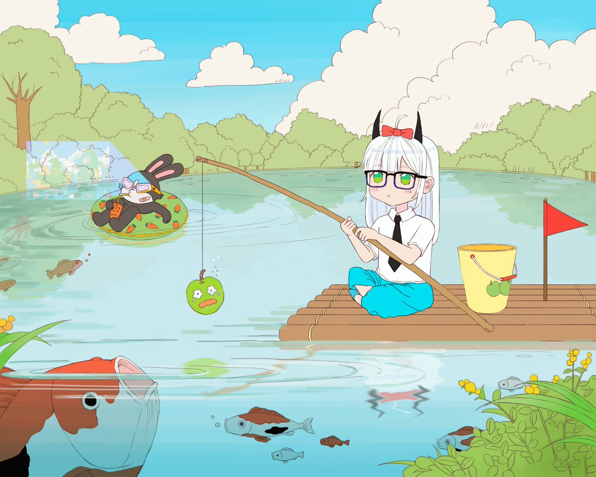 AgotrueNFT's tweet photo. My NFT’s Summer Story(WIP)
こんにちは!
雨のせいか、蒸し暑いですね。
冷たいものを飲みながら、残りの夏休みをたっぷり満喫しています。
#Sofamon, #Yumemono(#3613), #Gkoi, #Photoshop, #NFTart, #illustration https://t.co/Tumz3K3nLv