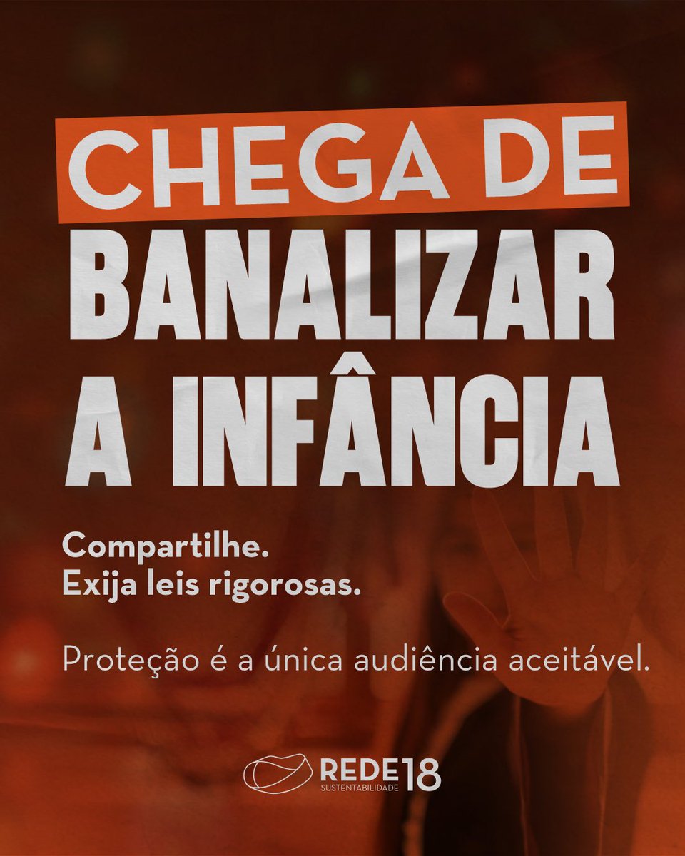 Infância não é entretenimento.

Transformar crianças em “conteúdo” para likes é expor, explorar e colocar em risco o que deveria ser protegido: dignidade e futuro.

Adultização não é diversão. É exploração.

Basta de lucro às custas da infância!
