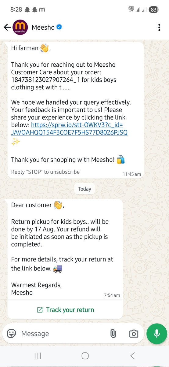 farrusaifi99's tweet photo. @Meesho_Official @meesho_support ab 17th tak wait Karo waoo kya service h meesho shameless https://t.co/FSzGac3A6X