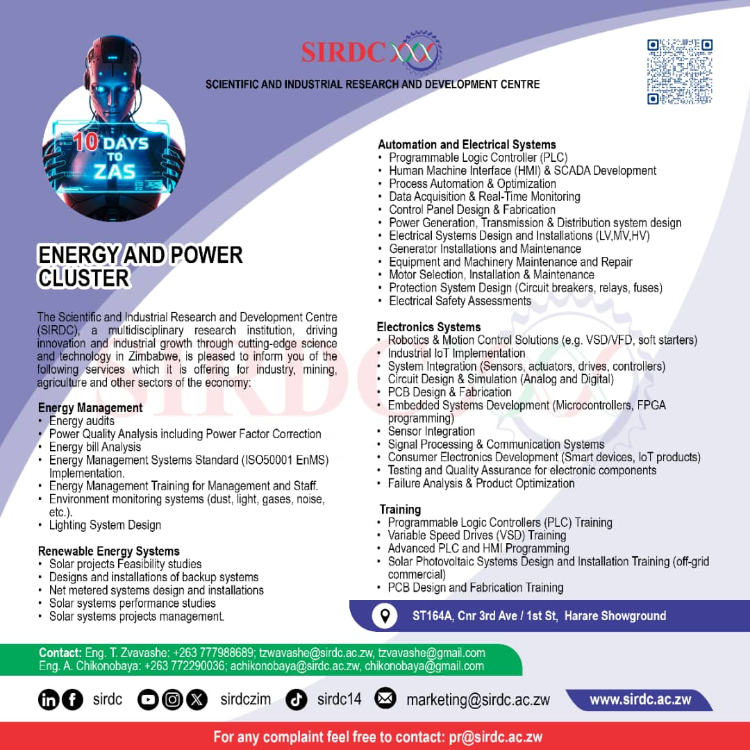 Its that time of the year again, when Zimbabweans converge at the Harare Agricultural Show. Dont miss out , visit SIRDC stand and learn more about Research and  Innovation.