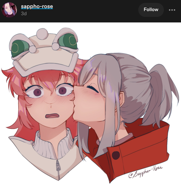 Nyearye's tweet photo. Luo li / Loli x Nuonuo is so peak omg. 

Let there be Yuri!!! 

#TBHX #TOBEHEROX #yuri #Luoli #Nuonuo https://t.co/NBmH56DHVU