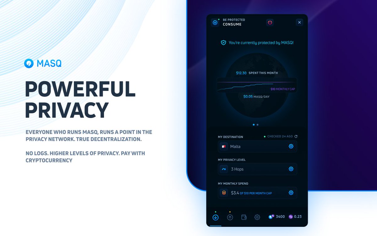 🛡️ Powerful Privacy, Powered by You

Run MASQ → run a point in the privacy network.
✅ No logs
✅ True decentralization
✅ Pay with crypto

Your browsing stays private. Your internet stays free.
