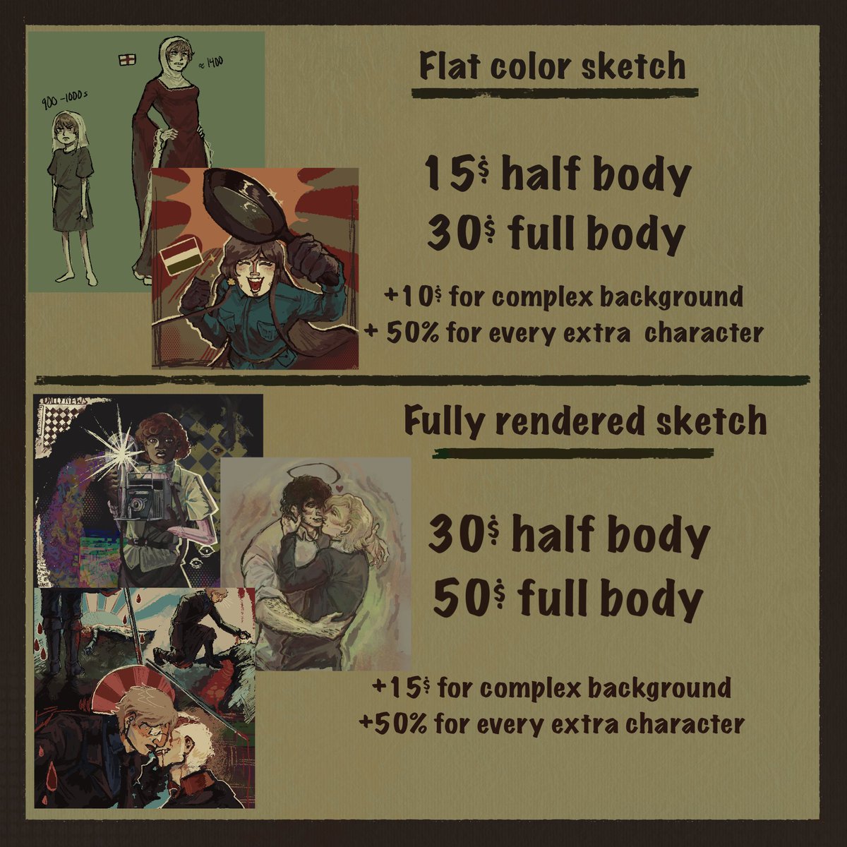 Inkcoffinz's tweet photo. Commissions are open!! Message me if you’re interested on here if you’re interested and we can work things out ❤️🙌 https://t.co/Cf9E2qsUNC
