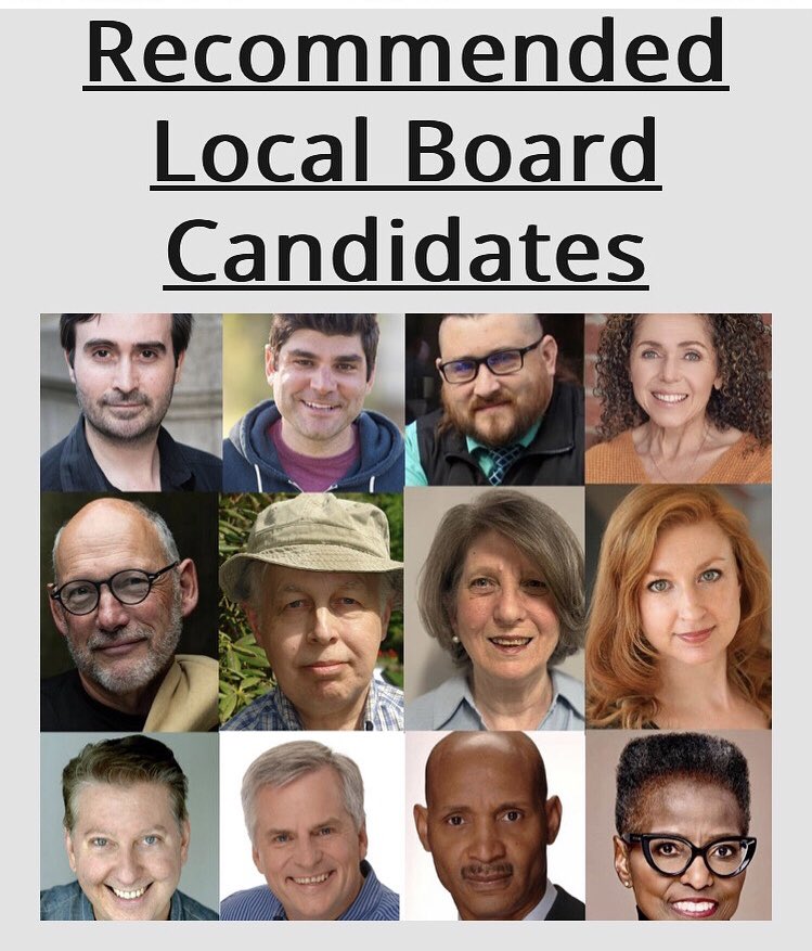 SAG-AFTRA New England members - here are 12 local board candidates we have endorsed in our local election.  There are only 10 Actor/Performer seats available, but all these candidates are well-qualified and would do a great job serving on our board!  Visit NewEnglandUnionStrong.com