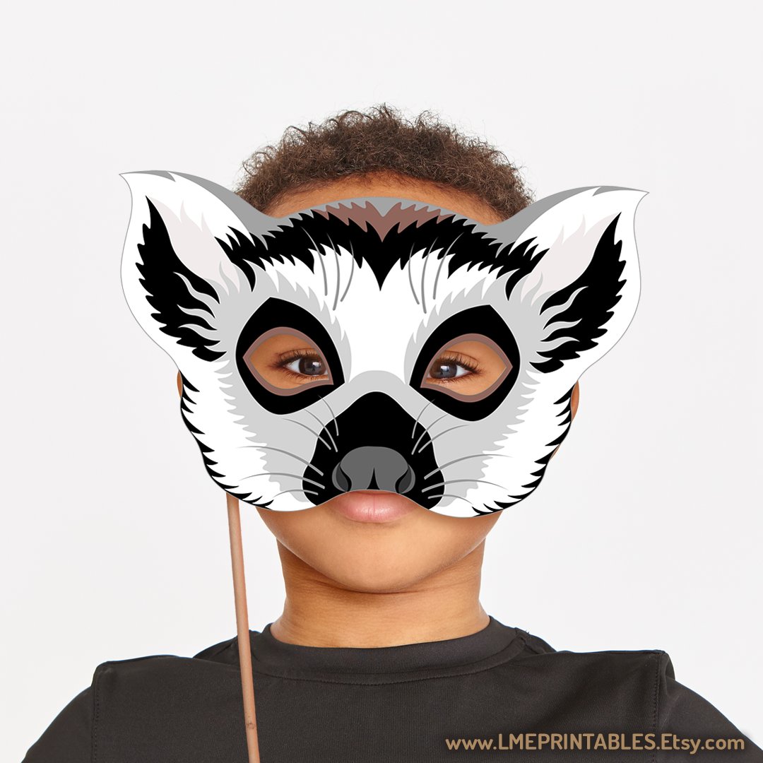 lmeprintables's tweet photo. Lemur Mask Printable Costume Monkey Primate Carnival Animal Aye Aye Halloween Birthday Party Kid Adult Ring-Tailed Madagascar Photo Booth https://t.co/4xwGskTaIy via @Etsy #lemurmask #lemurcostume #monkeymask #activitiesforkids #ayeayemask #summerpartymasks #madagascarpartymasks https://t.co/d3XttzsB5m