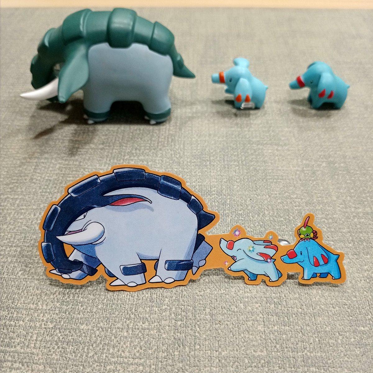 Donphan herd sticker 🐘 
Available tomorrow at PoTA: Collabs!