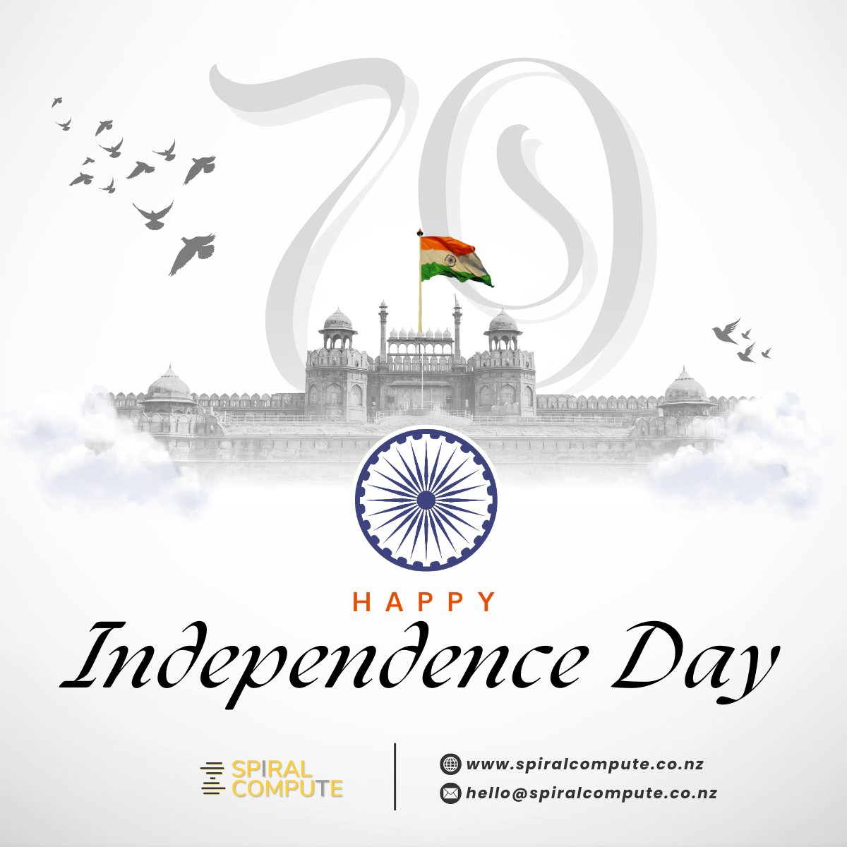 SpiralCompute's tweet image. Happy Independence Day! ๐ฎ๐ณโจ
Letโs celebrate the spirit of freedom that inspires innovation and progress.
Jai Hind! ๐ป๐
#SpiralCompute #IndependenceDayIndia #CodeForIndia #InnovationInFreedom #JaiHind #TeamworkMatters