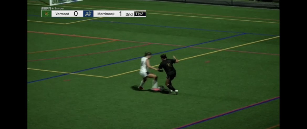 First <a href="/espn/">ESPN</a> <a href="/MerrimackWSOC/">Merrimack Women’s Soccer</a> match. Finished 1-1. Congrats Coach Mejail for longest-serving head coach in NCAA women’s soccer history