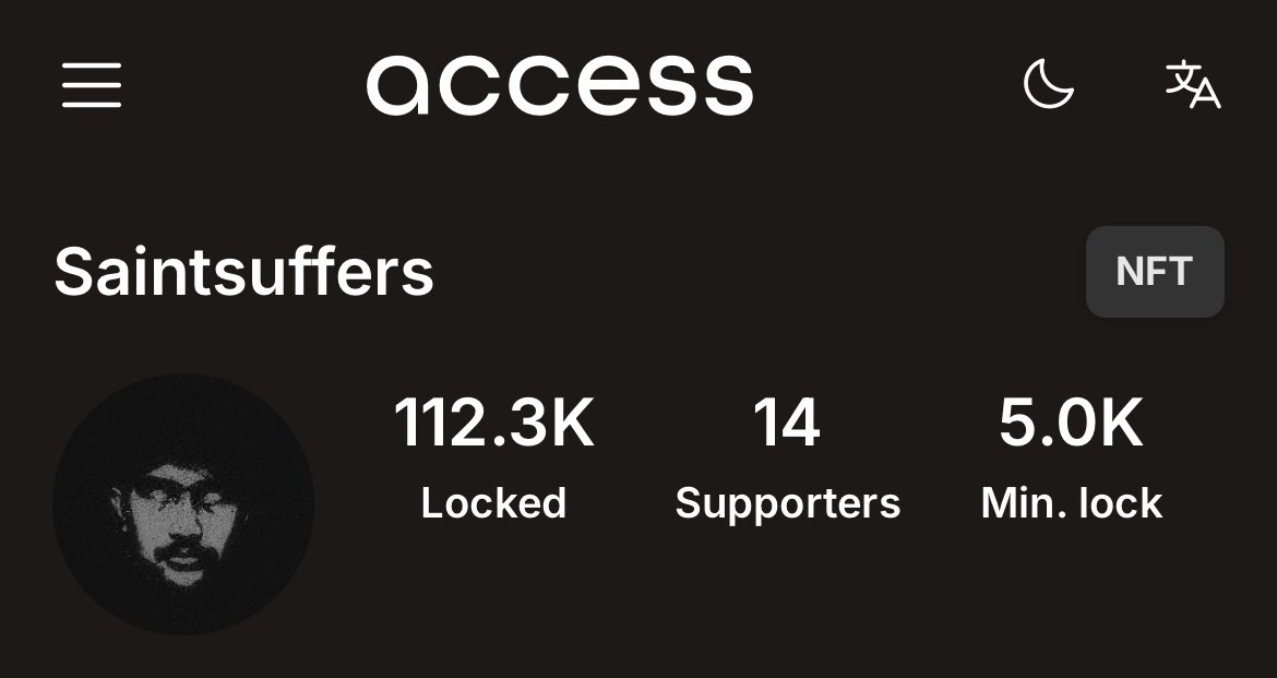 SAINTSUFFERS (@saintsuffers_) on Twitter photo Tonight, Iโll be revealing a small glimpse of the second piece for <a href="/AccessProtocol/">Access Protocol</a> ๐
112.3K locked
14 supporters
5K min lock
Thereโs still plenty of time for new supporters to join my pool. See you in early September Tonight, Iโll be revealing a small glimpse of the second piece for <a href="/AccessProtocol/">Access Protocol</a> ๐
112.3K locked
14 supporters
5K min lock
Thereโs still plenty of time for new supporters to join my pool. See you in early September