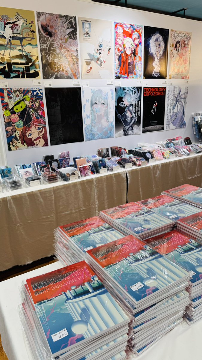 「イラストEXPO、内覧会行けなかったので初日朝イチで行ってきました〜!大盛況グッ」|冨士原 良のイラスト