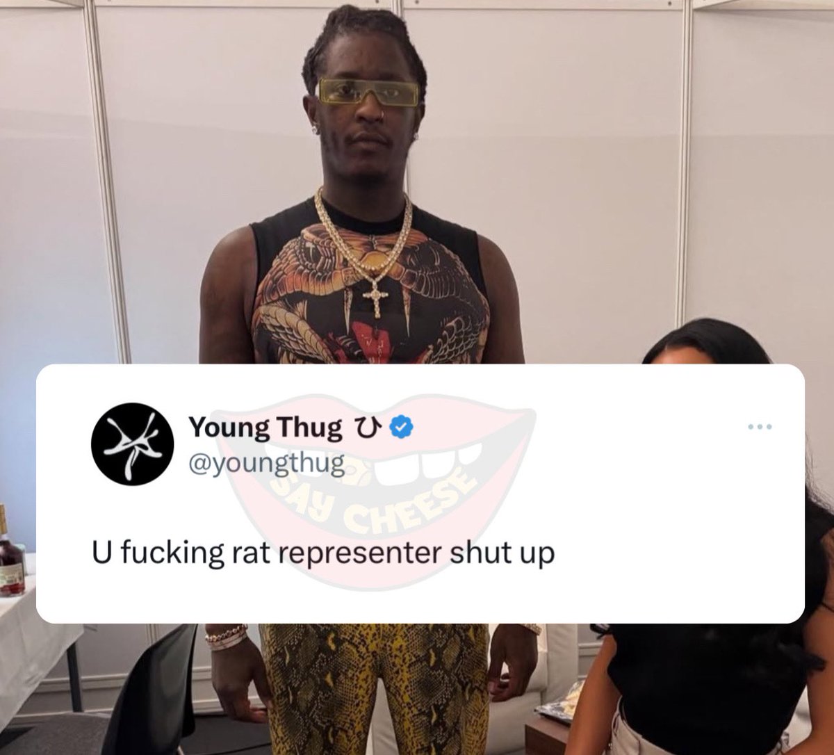 Young Thug with a message
