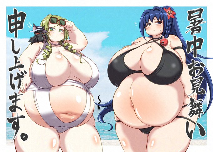 水着が描きたかったのでうちの子×2。
暑さが続きますが皆様熱中症等にはお気を付けくださいませ。 