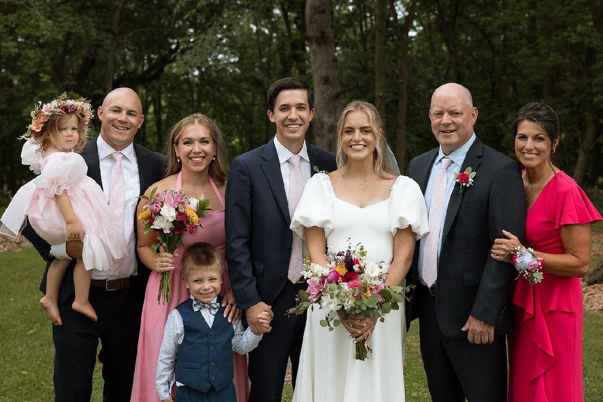 My daughter moved on to the next chapter in her life!!  Her husband is one of the best, and so happy for her!!  By the way, they both love golf and are Viking fans!!  Love this family!