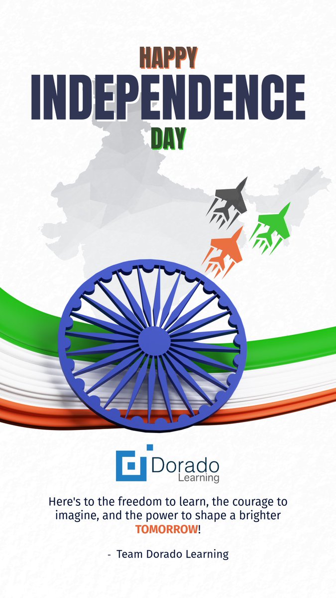 learning11620's tweet photo. This #IndependenceDay2025 we celebrate not just the freedom of our nation, but the freedom of every learner to explore, imagine and create. Let’s empower minds with the tools of tomorrow. #edtech #ImmersiveTech #doradolearning https://t.co/JsHYiZV1Vt