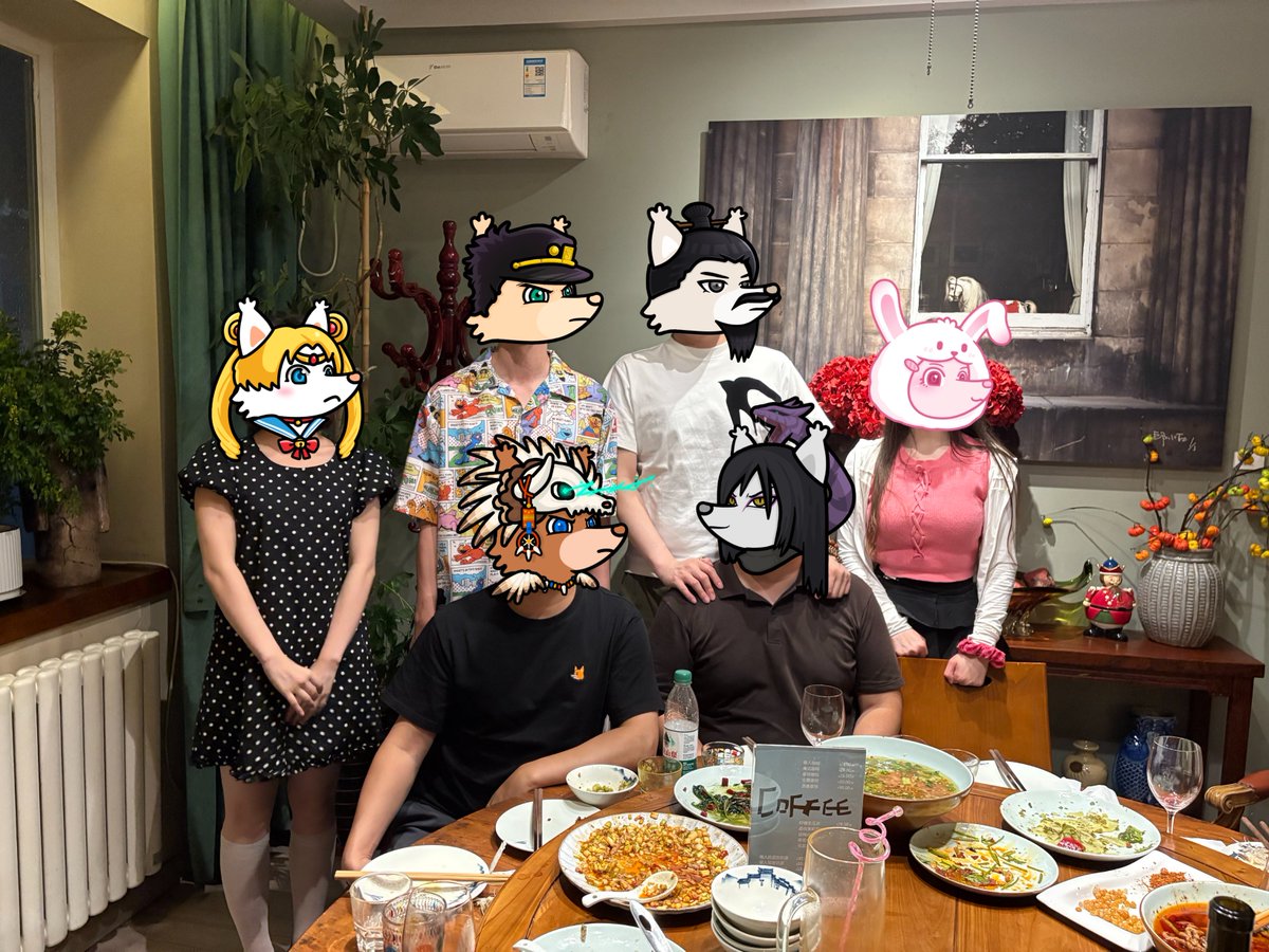 最爱吃兽奶的兔🐰 (@0xmilkrabbit) on Twitter photo 北京倾盆大雨
还能聚餐的家人们属实为爱发电了!
炒鸡喜欢这种恰饭(实则 cx) 局,全程财富密码😝
这次和可爱的 <a href="/theNextDAO/">NextDAO.eth 🔯</a> 小狐狸家人聚餐 <a href="/hahazwei/">haha🌈.sats</a> <a href="/Nicjiang7/">Nic</a> <a href="/Sea_Bitcoin/">Sea 🐸</a> <a href="/zijingNFT/">子敬💢Σ🧡</a> <a href="/holy_web3/">holy</a>
还认识了可爱的新朋友 <a href="/bc1Bill/">₿𝗶𝗹𝗹</a> <a href="/cryptohaiyu/">kvc.eth @CryptoGame</a> <a href="/AvrilynLi/">Avrilyn_n</a> <a href="/StlightLeon/">Leon.Y小肥仔</a> 北京倾盆大雨
还能聚餐的家人们属实为爱发电了!
炒鸡喜欢这种恰饭(实则 cx) 局,全程财富密码😝
这次和可爱的 <a href="/theNextDAO/">NextDAO.eth 🔯</a> 小狐狸家人聚餐 <a href="/hahazwei/">haha🌈.sats</a> <a href="/Nicjiang7/">Nic</a> <a href="/Sea_Bitcoin/">Sea 🐸</a> <a href="/zijingNFT/">子敬💢Σ🧡</a> <a href="/holy_web3/">holy</a>
还认识了可爱的新朋友 <a href="/bc1Bill/">₿𝗶𝗹𝗹</a> <a href="/cryptohaiyu/">kvc.eth @CryptoGame</a> <a href="/AvrilynLi/">Avrilyn_n</a> <a href="/StlightLeon/">Leon.Y小肥仔</a>