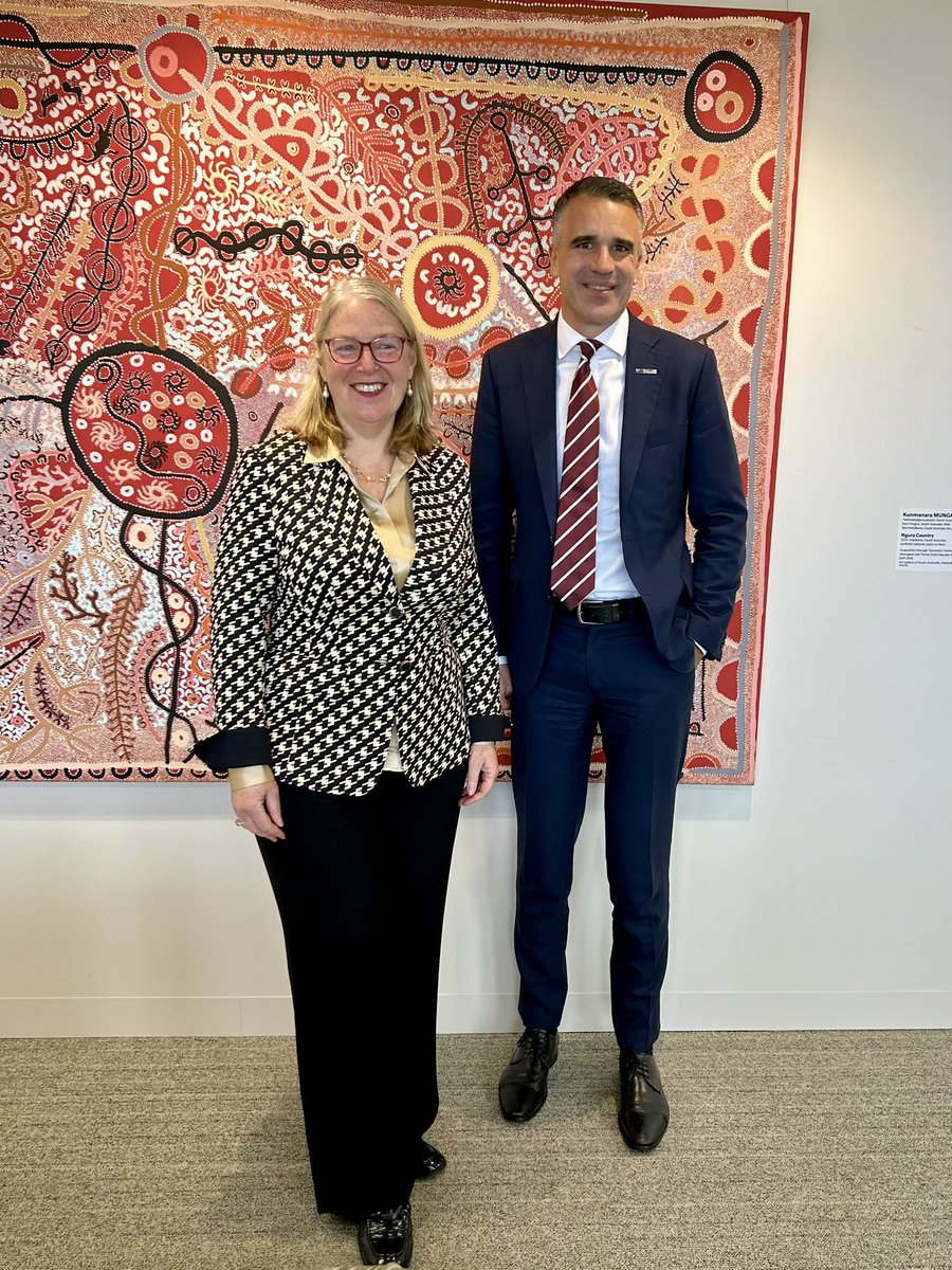I appreciated an important discussion with  Jan Adams, Secretary of the Department of Foreign Affairs and Trade, about South Australia’s global opportunities and outreach, as well as an update on several recent foreign policy initiatives from the Commonwealth Government.