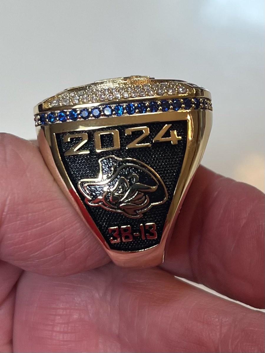 Dillon received his 2024 TCL Championship Ring today. Thank you Victoria Generals really nice.