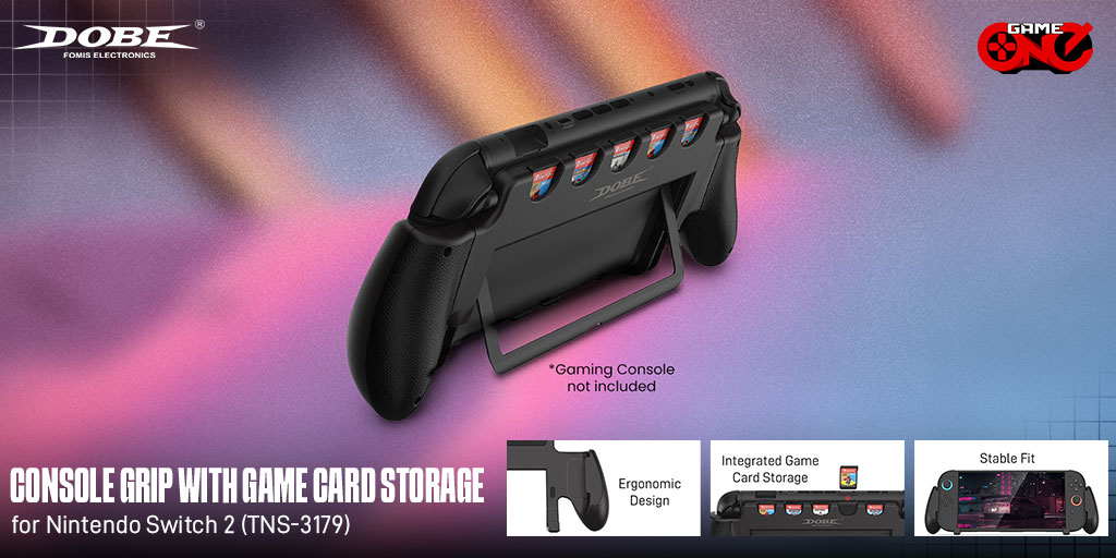 gameoneph's tweet photo. Level up your Nintendo Switch 2 gaming with the Dobe Console Grip with Game Card Storage! Ergonomic, comfy to hold, and a built-in stand for tabletop play.

🛒Shop Now: https://t.co/oMTXXUQkNq

#Dobe #NintendoSwitch2 #switch2setup #gamingsetup #consolegrip #gameoneph https://t.co/JYjqHqYUc7