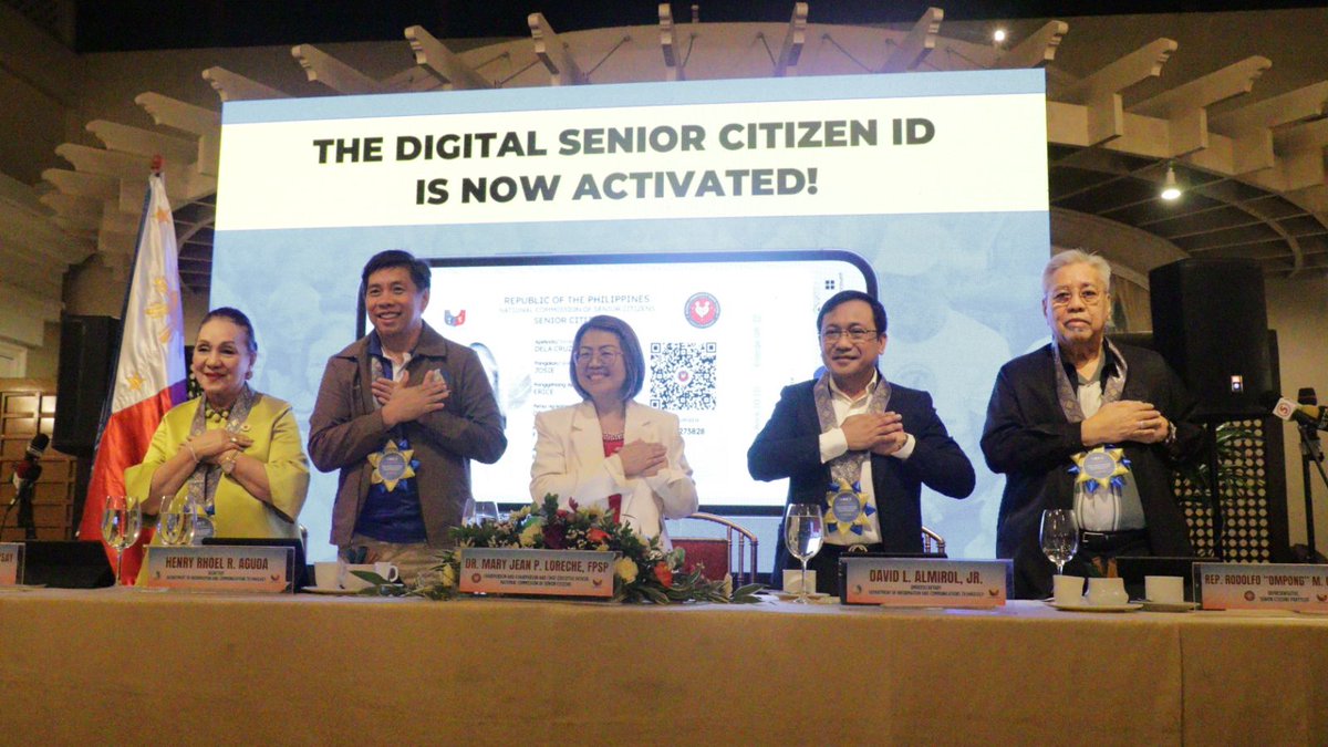 PIA_NCR's tweet image. The National Commission of Senior Citizens (NCSC), in partnership with the Department of Information and Communications Technology (DICT), officially launched the digital senior citizens ID on the Egovph app.  

#Digitalization #eGovPHSuperApp
@DICTgovph