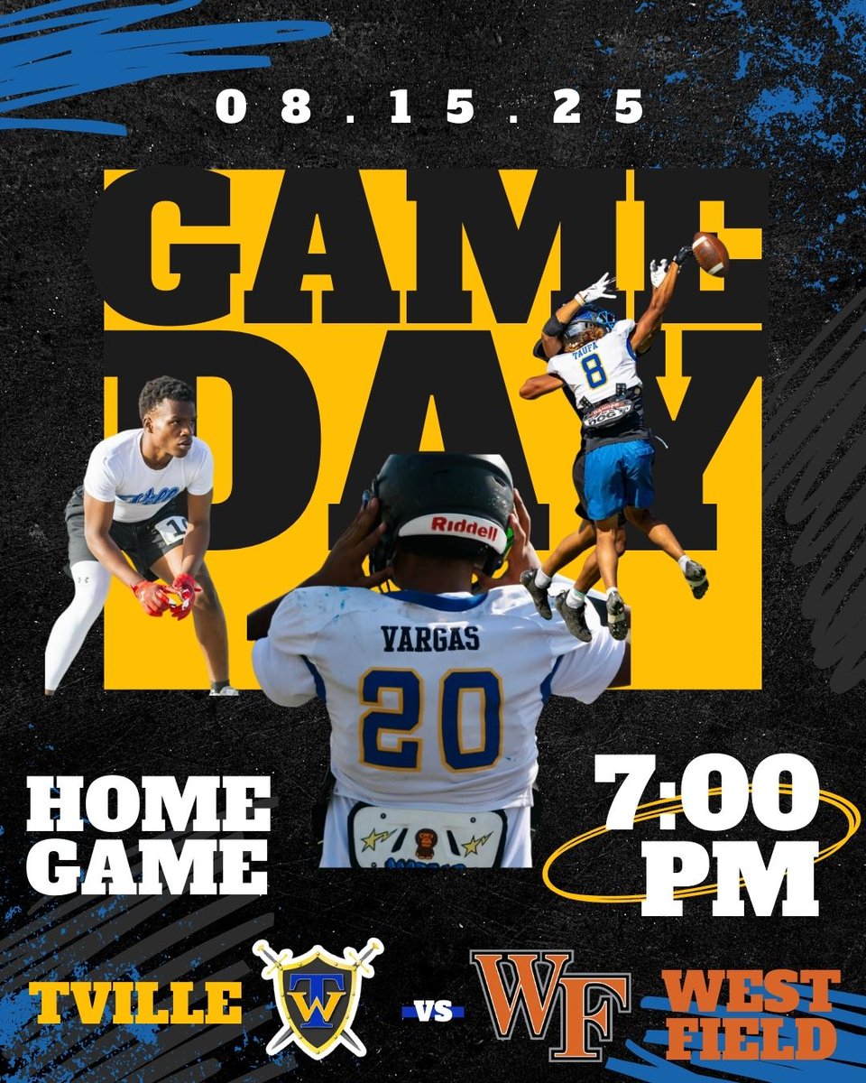 Brandon Thomas (@cheddarmoose) on Twitter photo WE ARE LESS THAN 24 HOURS UNTIL KICK OFF! The Taylorsville Warriors <a href="/TvilleFB/">TvilleWarriorFootball</a> take on West Field Longhorns <a href="/WFlonghorns/">West Field High School Athletics</a> tomorrow night at Taylorsville High School. Kick off is at 7pm! Come down and support The Ville by cheering on these hard-working players from the stands! WE ARE LESS THAN 24 HOURS UNTIL KICK OFF! The Taylorsville Warriors <a href="/TvilleFB/">TvilleWarriorFootball</a> take on West Field Longhorns <a href="/WFlonghorns/">West Field High School Athletics</a> tomorrow night at Taylorsville High School. Kick off is at 7pm! Come down and support The Ville by cheering on these hard-working players from the stands!