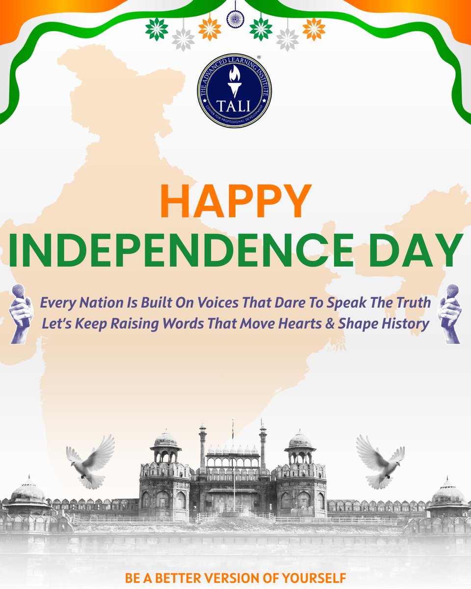 🇮🇳 Freedom grows when voices dare to speak the truth..

✨ Be a better version of yourself.

#IndependenceDay