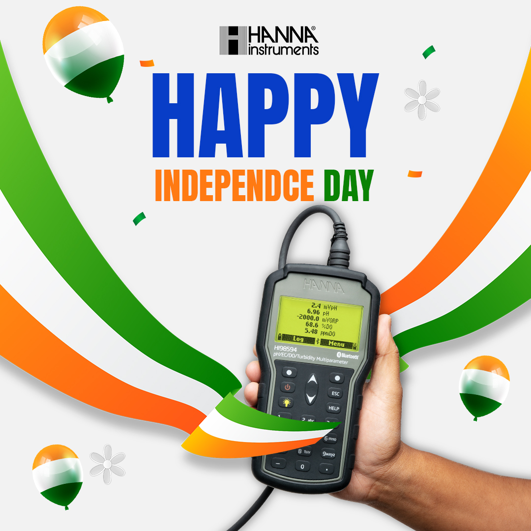 hanna_marketing's tweet image. This 15th August, let’s celebrate the spirit of freedom with precision, innovation, and accuracy.
Here’s to measuring progress, the Hanna way! ✨

#happyindependenceday #hannainstruments #freedomwithaccuracy #indiaat78 #labtesting #watertesting #celebratewithhanna