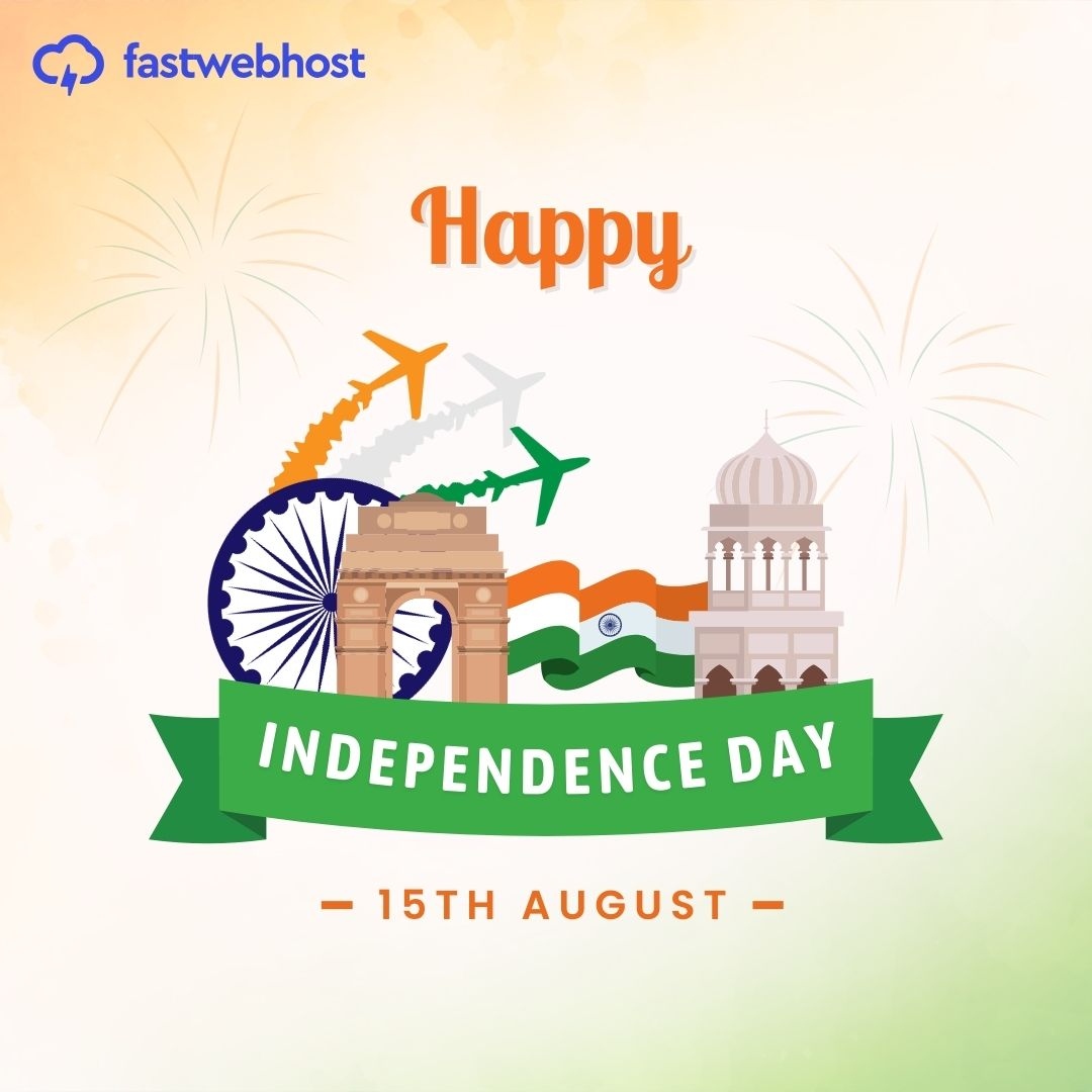 FastWebHostIN's tweet photo. This 15th August, let’s celebrate the spirit of freedom — the freedom to create, innovate, and grow online.
At FastWebHost, we empower your digital independence with fast, secure, and reliable hosting for your dreams.

🌐 Build Free. Grow Fast. Host Smart. https://t.co/oLlJ1cZQgu
