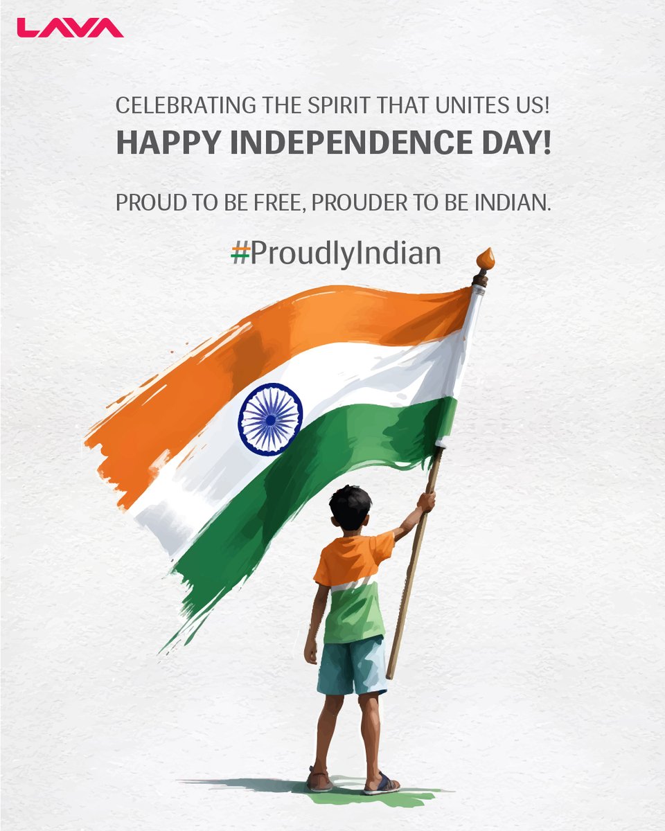 Freedom wasn’t handed to us, it was earned. 🇮🇳

And just like our heroes gave it their all for India, we are here to do everything to serve you the very best – every single day. ❤️

Proud to be free. Prouder to be Indian.
#ProudlyIndian #IndependenceDay #LAVA