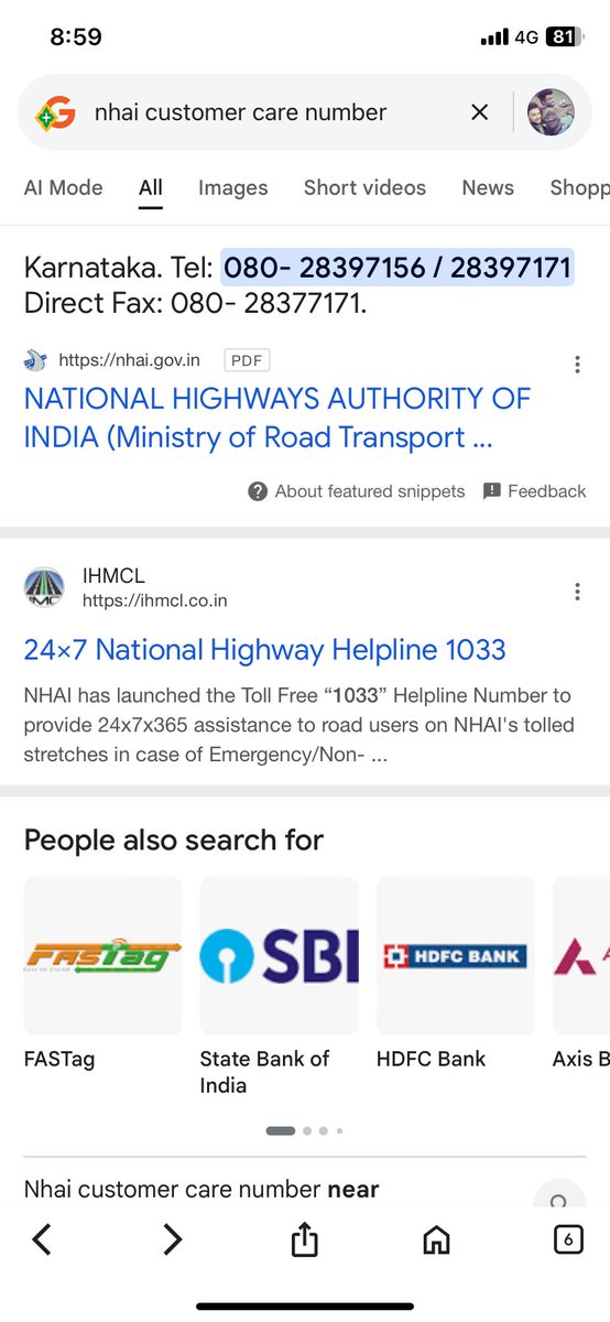 Not working whats is this <a href="/NHAI_Official/">NHAI</a>