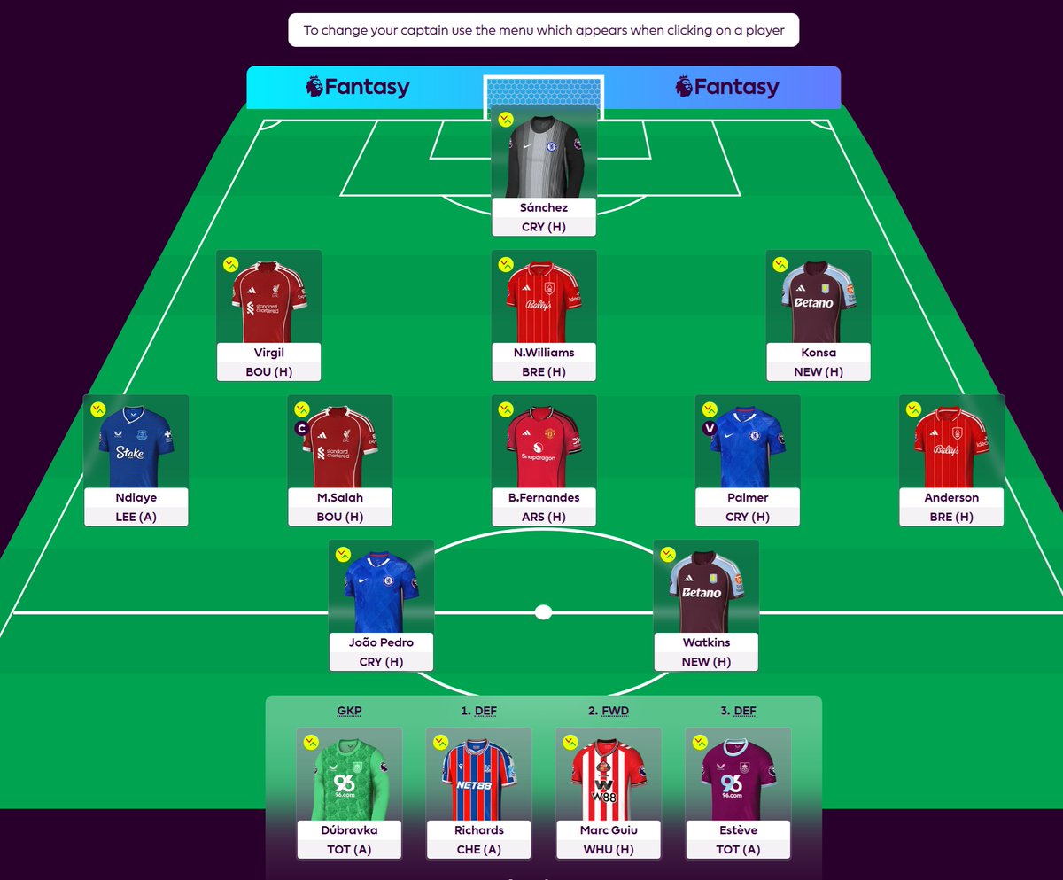 RuntheWeb's tweet photo. Gameweek 1: 🔒

Be sure to join my league: ptjvgs

Best of luck everyone! 

#FPL #FPLCommunity #fantasypremierleague #PremierLeague https://t.co/LU0EURjUeD