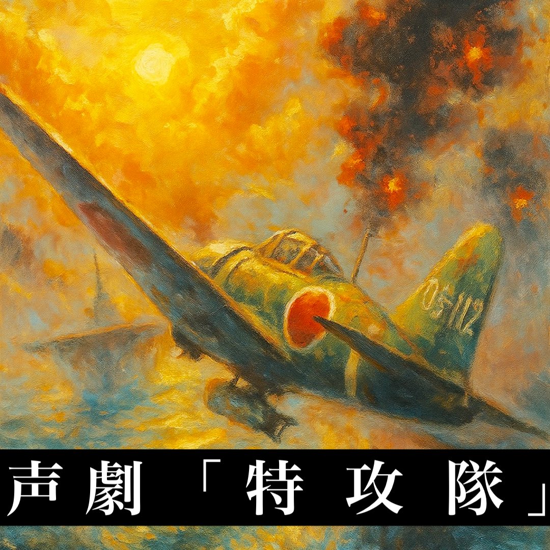 --  声劇『特攻隊』 --

8月15日
80年目の終戦記念日に
声劇『特攻隊』を配信致しました
6731人の若者たちが残した声をSNooZeメンバー三人の声にて
静かに紡ぎます
▼
stand.fm/episodes/689d3…
#SNZ