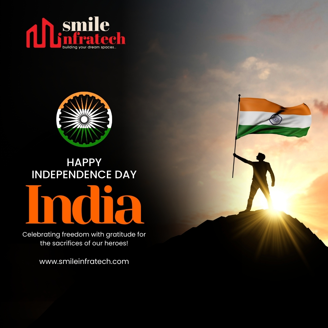 smileInfratech's tweet photo. 🏗🇮🇳 Building dreams for a free and strong nation.
 Smile Infratech wishes you a Happy Independence Day!
#smileinfratech #happyindependenceday #buildingindia #webuilddreams https://t.co/v4GxATKiXh