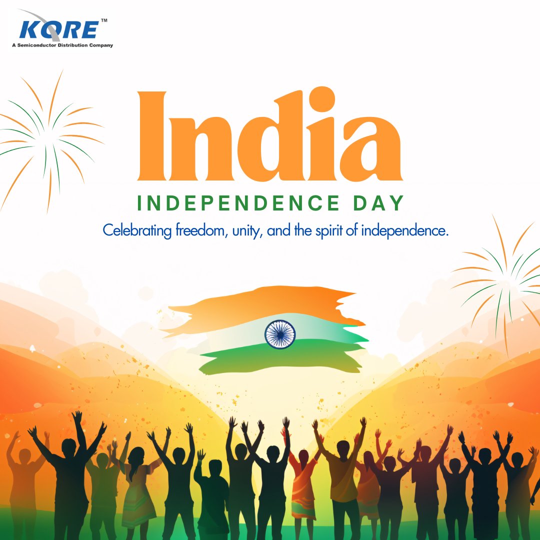 OperationKey's tweet photo. 🇮🇳 Happy Independence Day!
Celebrating the spirit of freedom, unity &amp; progress.
At KORE, we’re proud to be part of India’s growth &amp; innovation journey. 🌟
#IndependenceDay #India #KORE #ProudlyIndian #FreedomToInnovate https://t.co/qTLbC6iK10