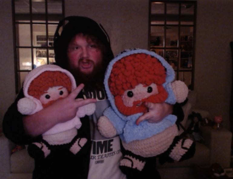 CASEOH AND HIS TWO CROCHET SONS 😭🩷💙