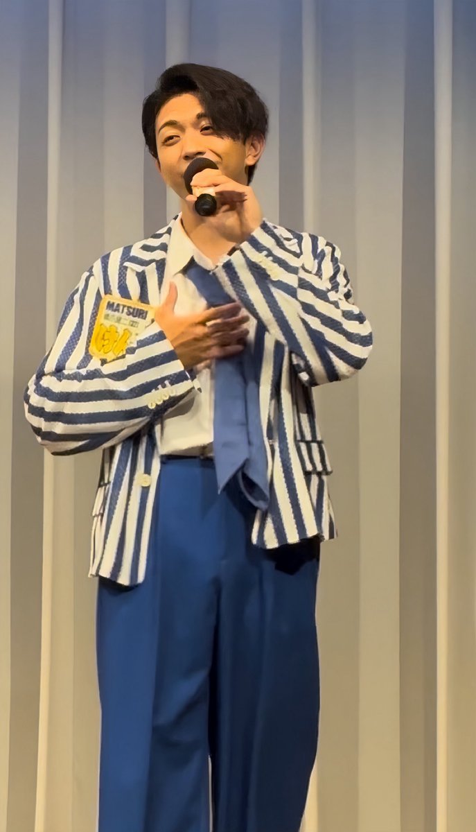 wasshoi_erika's tweet image. けんちゃんソロver.
昨日のぽかぽかシアター歌唱📸
けんちゃん推しの方へ🎁
#MATSURIわっしょい
#橋爪健二