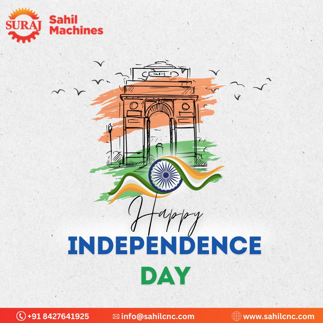SahilCNC's tweet image. 🇮🇳 Happy Independence Day! Proud to be part of a nation that builds, innovates, and inspires. Let’s continue shaping an Atma Nirbhar Bharat together.

🔗 sahilcnc.com

#independenceday #indiaat75 #proudlyindian #sahilmachines #makeinindia #atmanirbharbharat